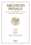 Archivio penale. Rivista quadrimestrale di diritto, procedura e legislazione penale, speciale, europea e comparata (2020). Vol. 2