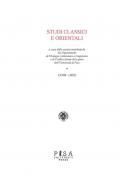 Studi classici e orientali (2022). Vol. 68