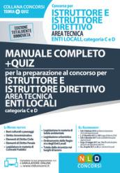 CONCORSO PER ISTRUTTORE E ISTRUTTORE DIRETTIVO - AREA TECNICA ENTI LOCALI,