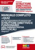 CONCORSO - ISTRUTTORE DIRETTIVO E FUNZIONARIO - AREA AMMINISTRATIVA - ENTI LOCAL