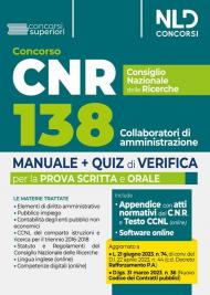 Concorso CNR Consiglio Nazionale delle Ricerche. Manuale + Quiz di verifica 138 Collaboratori di amministrazione