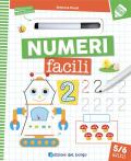 Numeri facili. Con pennarello cancellabile