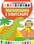 Colora con gli acquerelli. I dinosauri. Ediz. a spirale. Con pennello e 10 pastiglie d'acquerello