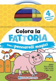 Colora la fattoria con i pennarelli magici. Con gadget