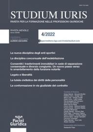 Studium iuris. Rivista per la formazione nelle professioni giuridiche (2022). Vol. 4