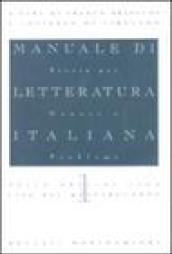 Manuale di letteratura italiana: 1