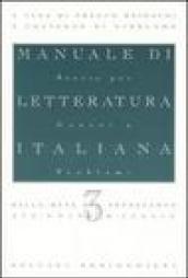 Manuale di letteratura italiana: 3