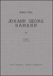 Johann Georg Hamann. 4.Origines 1774-1779