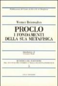 Proclo. I fondamenti della sua metafisica