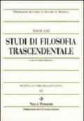 Metafisica e storia della metafisica. 10.Studi di filosofia trascendentale