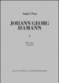 Johann Georg Hamann. 5.Metacritica 1780-1784