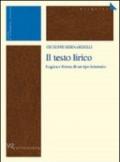 Il testo lirico. Logica e forma di un tipo letterario