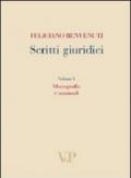 Scritti giuridici. 1.Monografie e manuali