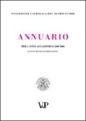 Annuario dell'Università Cattolica del Sacro Cuore per l'anno accademico 2005-2006