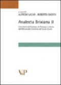 Analecta brixiana. 2.Contributi dell'istituto di filologia e storia dell'Università Cattolica del Sacro Cuore