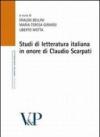 Studi di letteratura italiana in onore di Claudio Scarpati