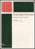 E-learning/Università. Esperienze, analisi, proposte