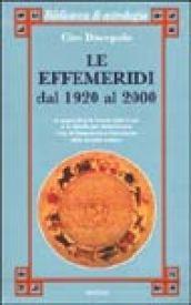 Le effemeridi dal 1920 al 2000