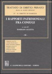 Trattato di diritto privato. Il diritto di famiglia. 4.I rapporti patrimoniali fra coniugi