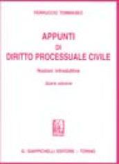 Appunti di diritto processuale civile. Nozioni introduttive