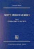 Scritti storici giuridici. Vol. 1: Storia, diritto, società.