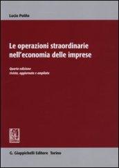 Le operazioni straordinarie nell'economia delle imprese