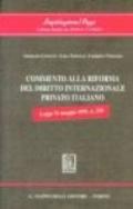 Commento alla riforma del diritto internazionale privato italiano. Legge 11 maggio 1995, n. 218