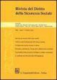 RDSS. Rivista del diritto della sicurezza sociale (2001)