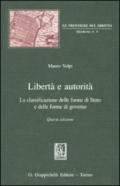 Libertà e autorità. La classificazione delle forme di Stato e delle forme di governo