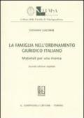 La famiglia nell'ordinamento giuridico italiano. Materiali per una ricerca