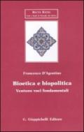 BIOETICA E BIOPOLITICA