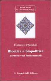 BIOETICA E BIOPOLITICA