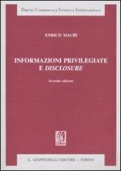 Informazioni privilegiate e disclosure