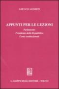 APPUNTI PER LE LEZIONI