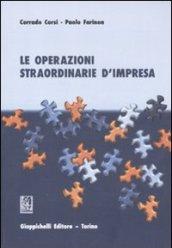 Le operazioni straordinarie d'impresa