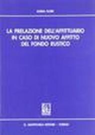 La prelazione dell'affittuario in caso di nuovo affitto del fondo rustico