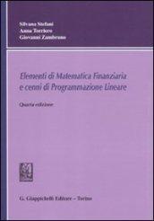 Elementi di matematica finanziaria e cenni di programmazione lineare