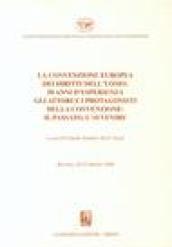 La convenzione europea dei diritti dell'uomo: 50 anni d'esperienza. Gli attori e i protagonisti della convenzione: il passato, l'avvenire