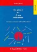 English for law made simple. For italian law students and legal practitioners. Focus on legal studies and language. Workbook