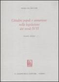 Cittadini popoli e comunione nella legislazione dei secoli IV-VI
