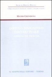 Diritto dispositivo contrattuale. Funzioni, usi, problemi