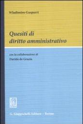 Quesiti di diritto amministrativo