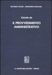 Estratto da «Il provvedimento amministrativo»