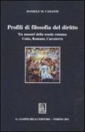 Profili di filosofia del diritto. Tre maestri della scuola romana: Cotta, Romano, Carcaterra