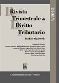 Rivista trimestrale di diritto tributario (2012)