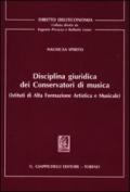 Disciplina giuridica dei conservatori di musica (Istituti di alta formazione artistica e musicale)