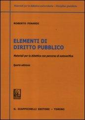 Elementi di diritto pubblico. Materiali per la didattica con percorsi di autoverifica