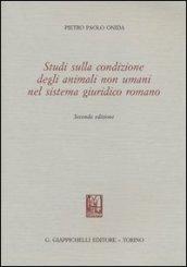 Studi sulla condizione degli animali non umani nel sistema giuridico romano