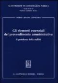 Gli elementi essenziali del provvedimento amministrativo. Il problema della nullità