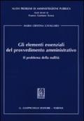 Gli elementi essenziali del provvedimento amministrativo. Il problema della nullità